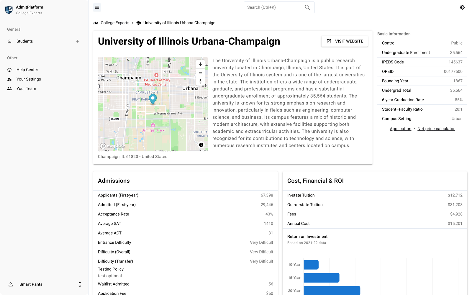 AdmitPlatform app screenshot